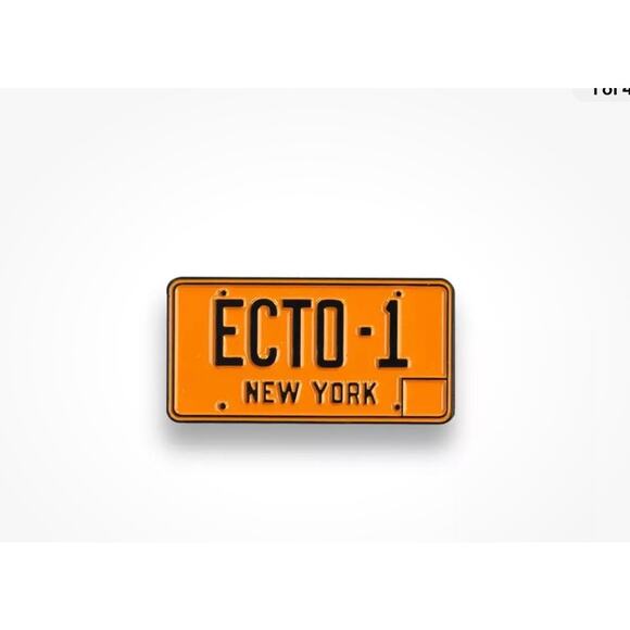 Ghostbusters Exclusive Ecto-1 License Plate Pin Ghostbuster Fans - Picture 3 of 3